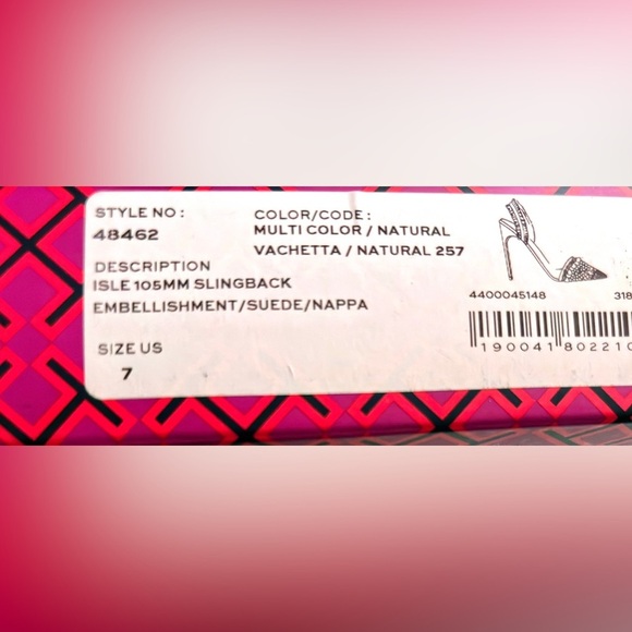 Tory Burch ISLE 105MM SLINGBACK EMBELLISHMENT/SUEDE/NAPPA NATURAL
VACHETTA 7 - Picture 2 of 11